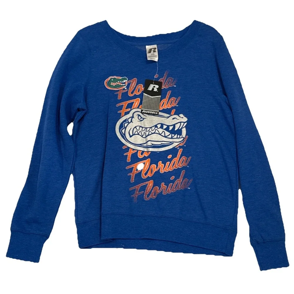 Russell Women's Blue Florida Gators Sweatshirt L‎ - Picture 5 of 14